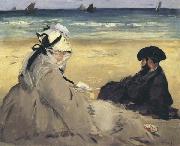 Edouard Manet At the Beach (mk40) oil painting